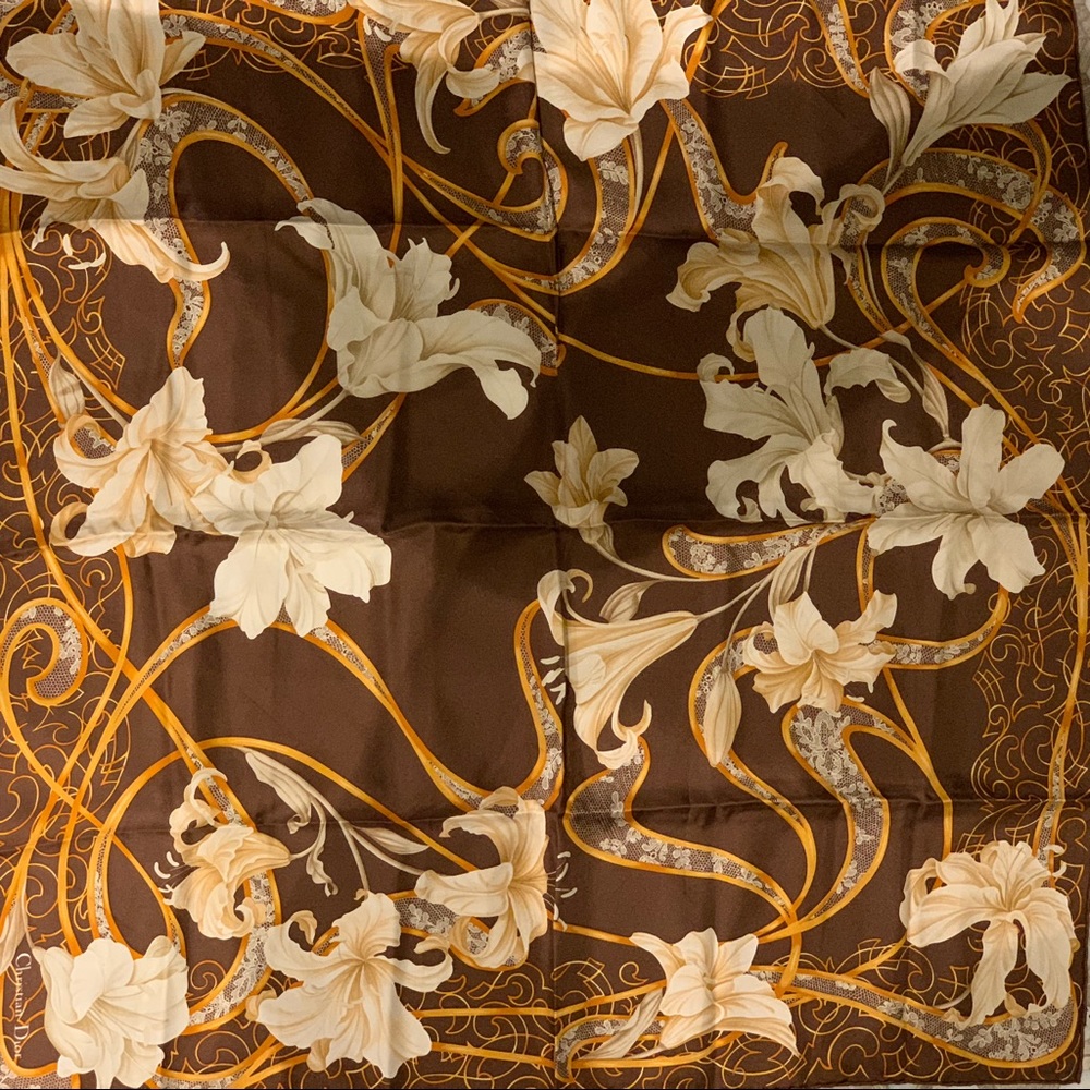 Christian Dior silk scarf